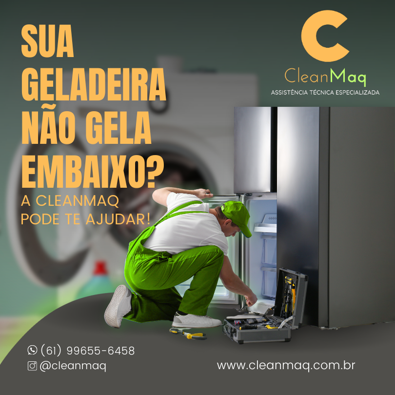 Sua Geladeira Não Gela embaixo? A CleanMaq Pode Ajudar!